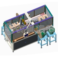散裝端子全自動雙頭穿熱縮管端子機(jī)